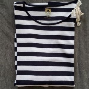 Anne Klein striped quarter sleeve top NWOT